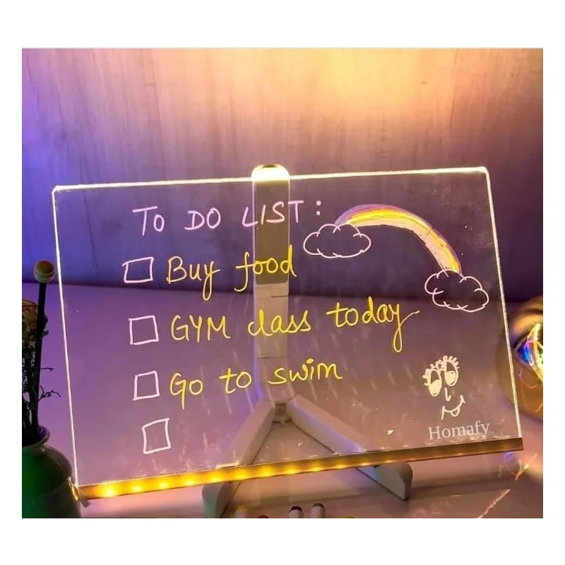 DIY LED Acrylic Writing with Color Markers